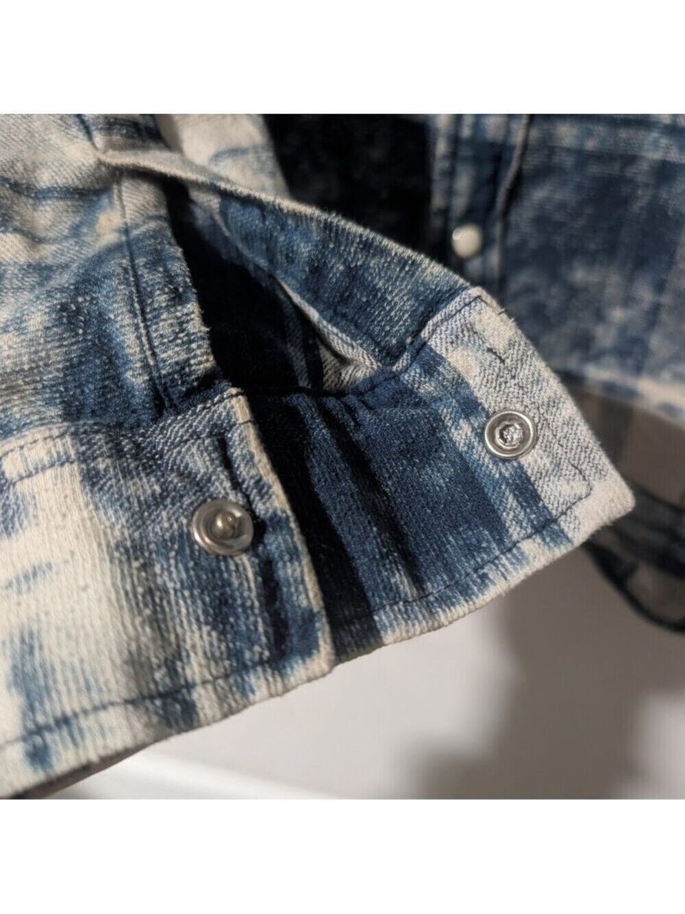 Chip Foster | Indigo Plaid Textured Button Down Shirt - Picture 8 of 14